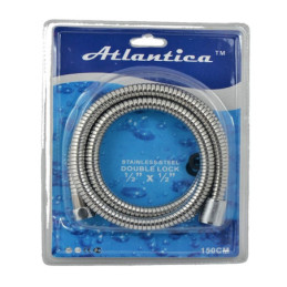 Шланг для душа Ango Atlantica гайка 1/2 дюйма 150 см двойная оплетка нержавеющая сталь