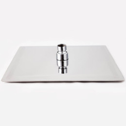 Лейка потолочная тропический душ Ango А-809 Ultra Slim 200 х 250 мм прямоугольная нержавейка