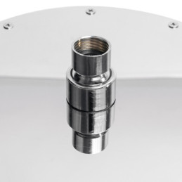 Лійка стельова тропічний душ Ango С-07Е Ultra Slim 200 х 200 мм кругла розбірна нержавіюча сталь