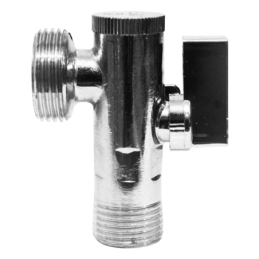 Кран кутовий (приладовий) з фільтром 1/2"х1/2" ANGO хром 2631