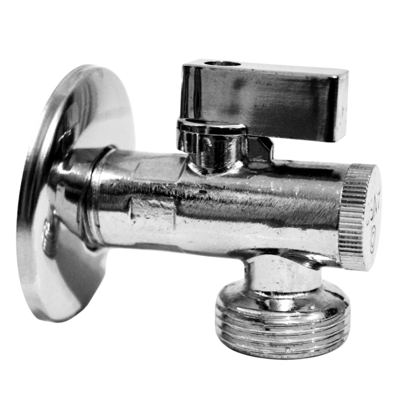 Кран кутовий з фільтром (приладовий) 1/2"х3/8" ANGO хром 2631 Кран кутовий з фільтром (приладовий) 1/2"х3/8" ANGO хром 2631