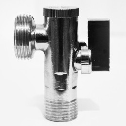 Кран кутовий з фільтром (приладовий) 1/2"х3/8" ANGO хром 2631