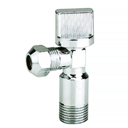 Кран угловой шаровый (приборный) 1/2''х3/8'' под цангу ANGO хром А-80Е