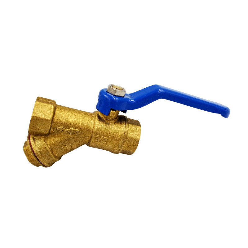 Кран з фільтром для водоміра/байпаса 3/4" Valve АВ 510 Кран з фільтром для водоміра/байпаса 3/4" Valve АВ 510
