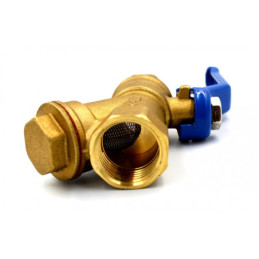 Кран с фильтром для водомера/байпаса 3/4'' Valve АВ 510