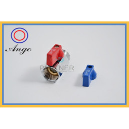 Кран приборный шаровый Valve J.G. MINI мини 3/8 дюйма наружная внутренняя резьба хром латунь