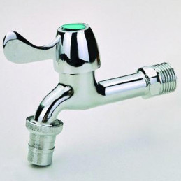 Кран 1/2" хромований (зливний) 10 см 521 Valve J. G.