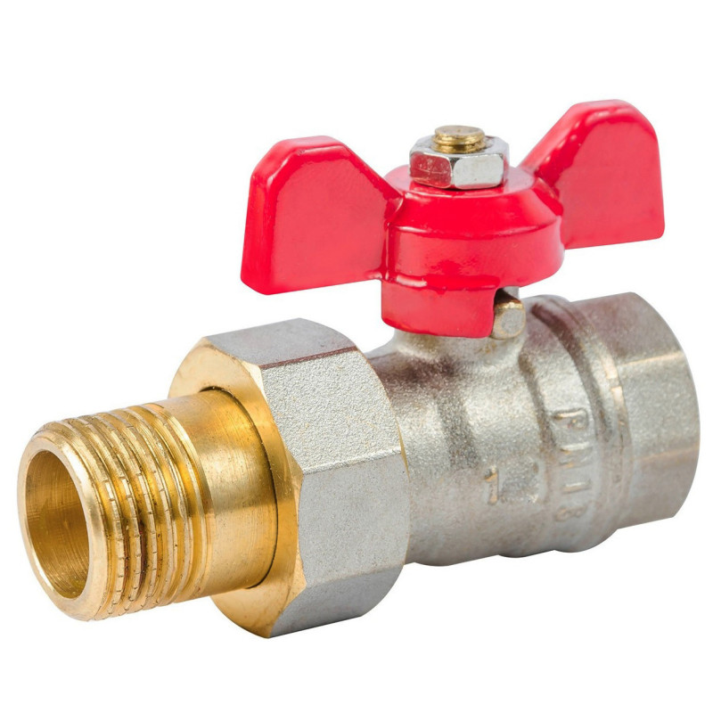 Кран з американкою (накидний гайкою) 1" Valve J.G.(AB) BRAS 59 Кран з американкою (накидний гайкою) 1" Valve J.G.(AB) BRAS 59