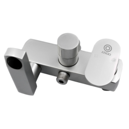 Смеситель для ванной с душевой стойкой душевой гарнитур Ango 05 Satin 110 см тропический душ дюралюминий
