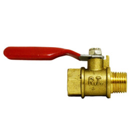 Кран шаровый Valve J.G. 1/4 дюйма внутренняя наружная резьба латунный шар усиленный
