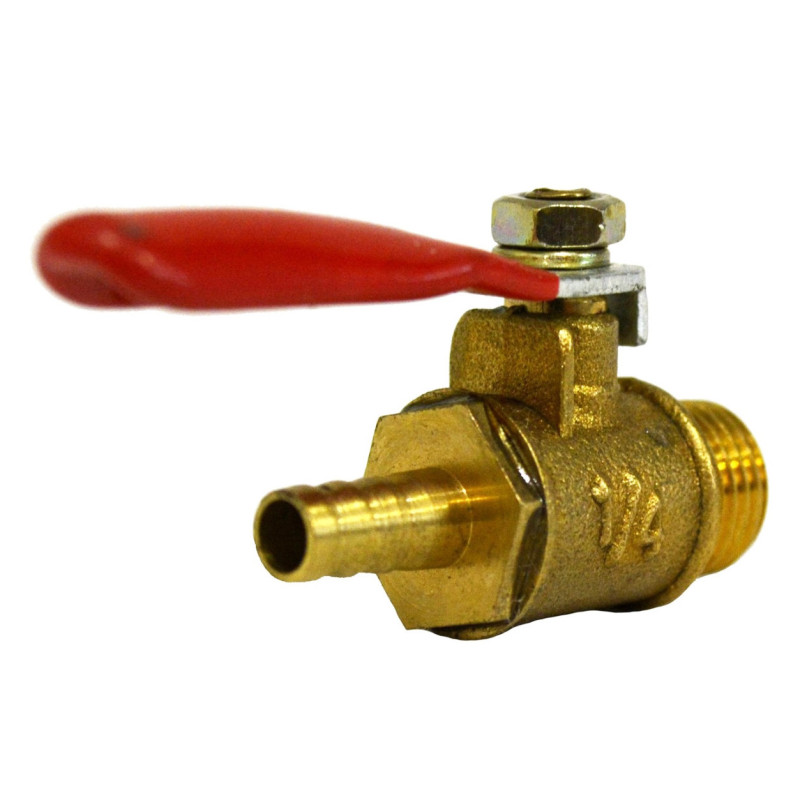 Кран шаровий Valve J.G. 1/4 х М6 дюйма зовнішнє різьблення сталева куля