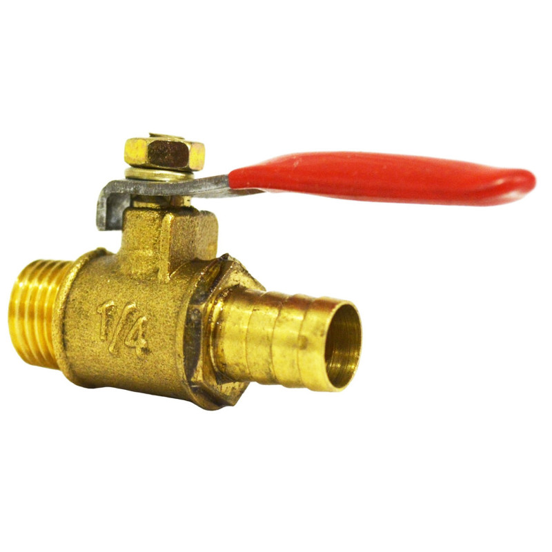 Кран шаровий Valve J.G. 1/4 х М10 дюйма зовнішнє різьблення сталева куля