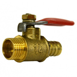 Кран шаровый Valve J.G. 1/4 х М10 дюйма наружная резьба стальной шар