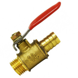 Кран шаровий Valve J.G. 1/4 х М10 дюйма зовнішнє різьблення сталева куля