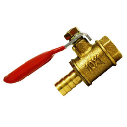 Кран шаровий Valve J.G. 1/8 х М10 дюйма внутрішнє різьблення сталева куля