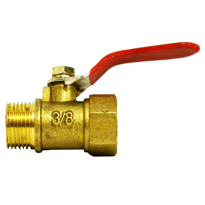 Кран шаровий Valve J.G. 3/8 дюйма внутрішнє зовнішнє різьблення сталева куля