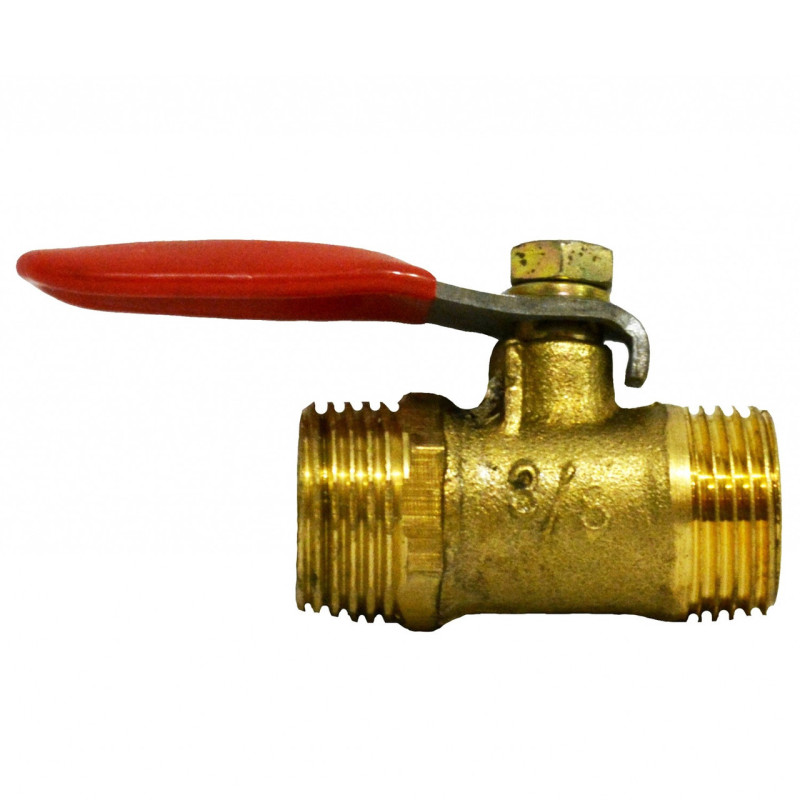 Кран шаровий Valve J.G. 3/8 дюйма зовнішнє різьблення сталева куля