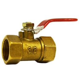 Кран шаровый Valve J.G. 3/8 дюйма внутренняя резьба латунный шар усиленный