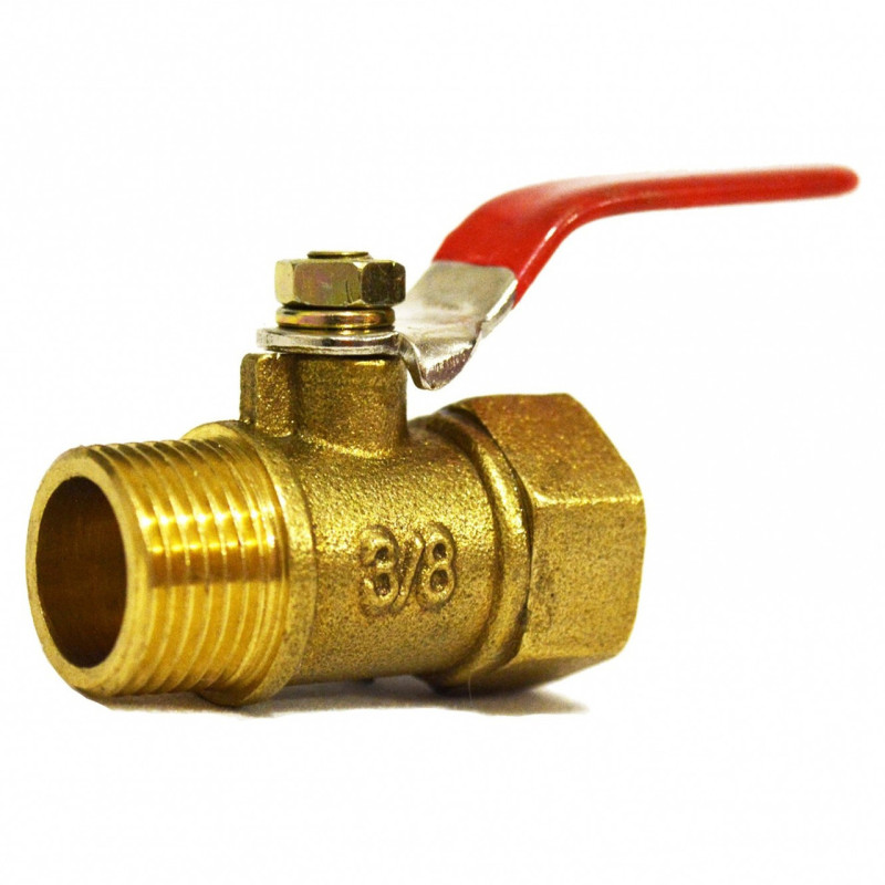 Кран шаровий Valve J.G. 3/8 дюйма внутрішнє зовнішнє різьблення латунна куля посилений