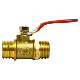Кран шаровий Valve J.G. 3/8 дюйма зовнішнє різьблення латунна куля посилений