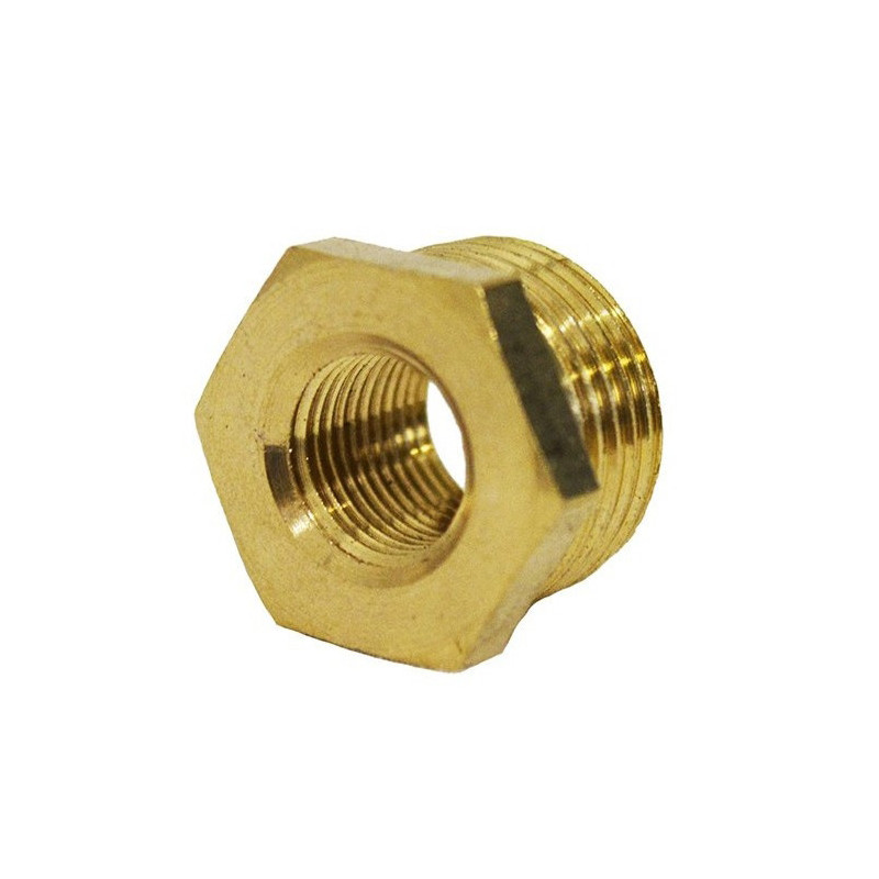 Футорка перехідна для труб Valve J.G. MK0203 3/8 х 1/8 зовнішнє внутрішнє різьблення латунь