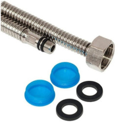 Шланги гофрированный нержавейка М10*1/2*50см(пара) ANGO