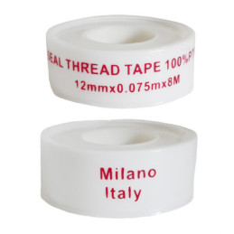 Фум стрічка ущільнювальна Milano 12 х 0,075 мм довжина 8 м упаковка 10 штук