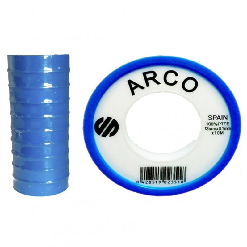 Фум стрічка синя (10шт) ARCO 12*0.075*8м Фум стрічка синя (10шт) ARCO 12*0.075*8м