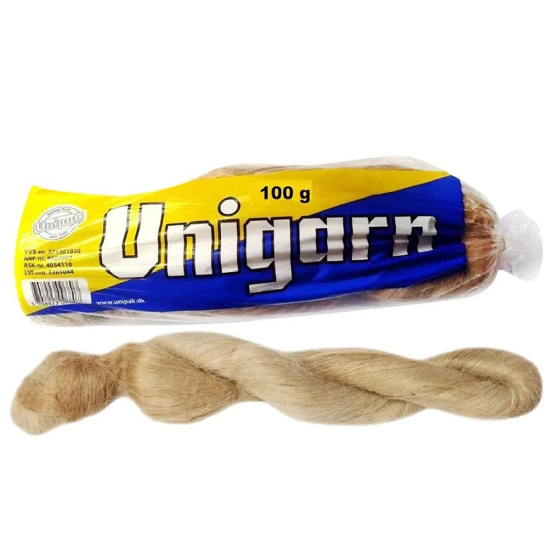 Пакля сантехнічна в косі Unipak Unigarn 100 грам