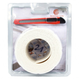 Лента бордюрная для ванной самоклеящаяся Master Tape 80 мм х 3 м с ножом