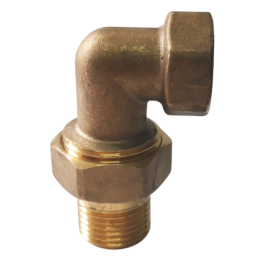 Згін-американка 1 1/4" кутовий Valve JG, латунь