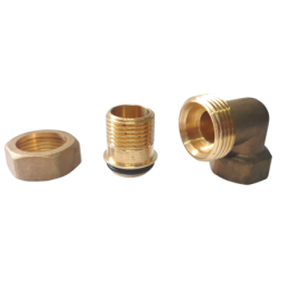 Згін-американка 1 1/4" кутовий Valve JG, латунь