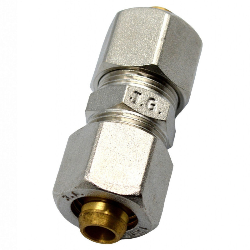 Згін американка прямий для металопластикових труб Valve J.G. Professional 16 х 16 мм розбірний латунний