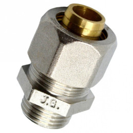 Згін американка прямий для металопластикових труб Valve J.G. Professional 20 х 3/4 зовнішнє різьблення розбірний латунний