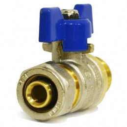 Кран для металлопластиковых труб Valve J.G. 16 х 1/2 дюйма наружная резьба усиленный латунный