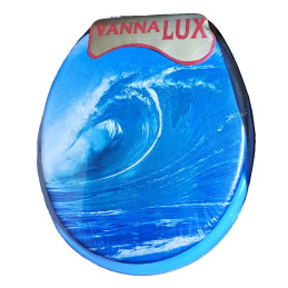 Крышка сиденье для унитаза Vanna Lux мягкая цветная цвета в ассортименте
