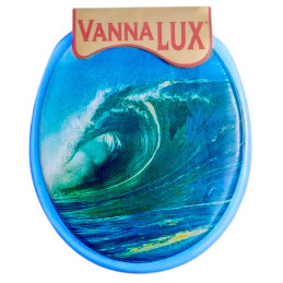 Крышка сиденье для унитаза Vanna Lux мягкая цветная цвета в ассортименте