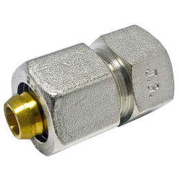 Згін американка прямий для металопластикових труб Valve J.G. Professional 16 х 1/2 внутрішнє різьблення розбірний латунний