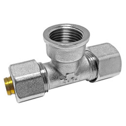 Сгон американка тройник для металлопластиковых труб Valve J.G. Professional 20 х 3/4 х 20 разборной латунь
