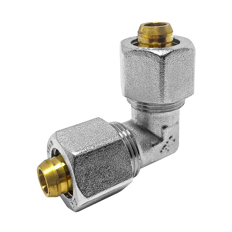 Згін американка кутовий для металопластикових труб Valve J.G. Professional 16 х 16 розбірний латунь