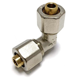 Сгон американка угловой для металлопластиковых труб Valve J.G. Professional 16 х 20 разборной латунь