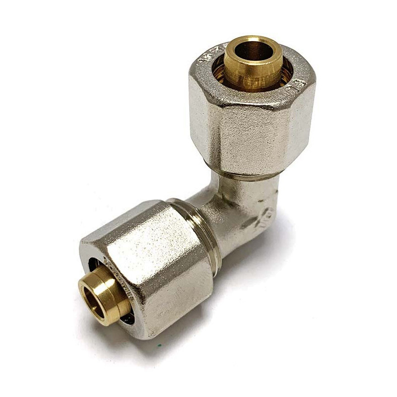 Згін американка кутовий для металопластикових труб Valve J.G. Professional 16 х 20 розбірний латунь
