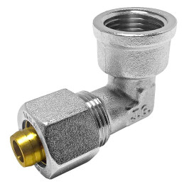 Сгон американка угловой для металлопластиковых труб Valve J.G. Professional 20 х 1/2 разборной латунь