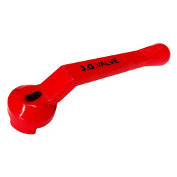 Ручка на кран шаровый Valve J.G. 1 1/2 дюйма 40 мм силумин красная