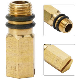 Заглушка для змішувача Valve J.G. зовнішнє різьблення М10 х 1 крок довжина 30 мм під викрутку латунна