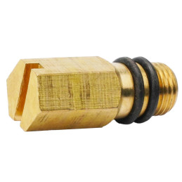 Заглушка для змішувача Valve J.G. зовнішнє різьблення М10 х 1 крок довжина 30 мм під викрутку латунна