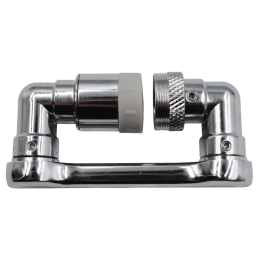 Насадка на кран аератор для змішувача Ango М24 х М22 хром латунь поворотний на 1080 градусів