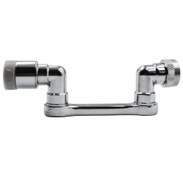 Насадка на кран аератор для змішувача Ango М24 х М22 хром латунь поворотний на 1080 градусів