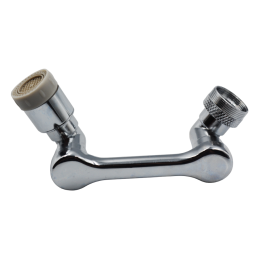 Насадка на кран аератор для змішувача Ango М24 х М22 хром латунь поворотний на 1080 градусів