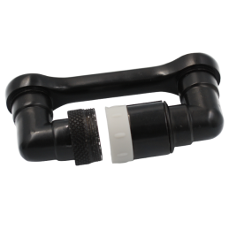 Насадка на кран аератор для змішувача Ango М24 х М22 чорний латунь поворотний на 1080 градусів